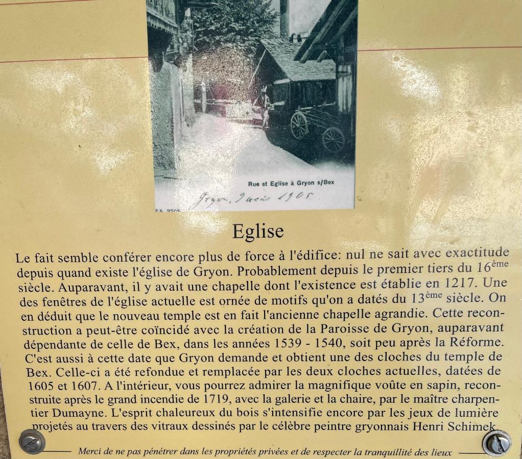 Chalet Rayon De Soleil Gryon Villars Exterior foto